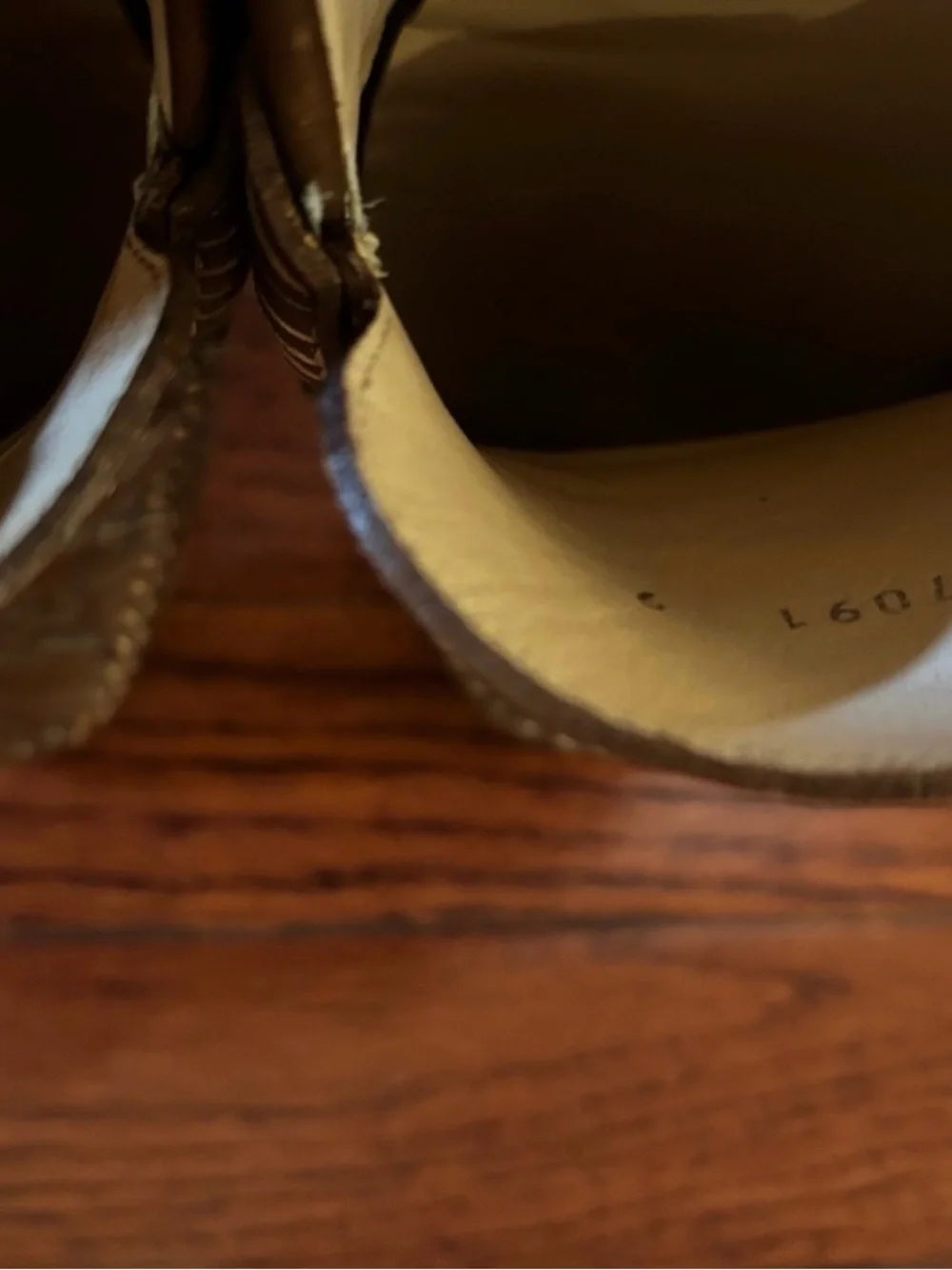 Gucci Brown Leather Embossed Penny Loafers